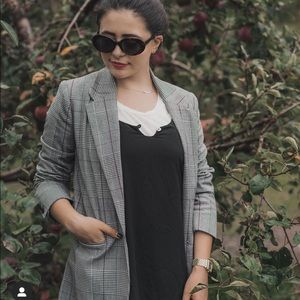 checked blazer